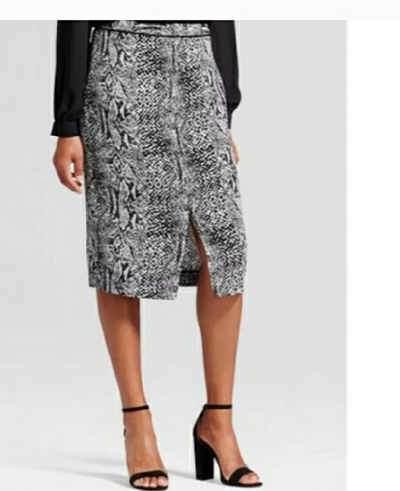 Who What Wear Oyster Mushroom Python Skirt Size 4